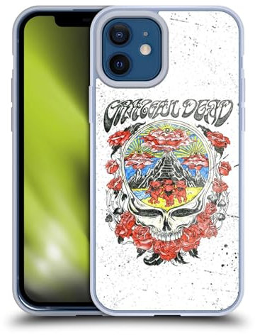 Head Case Designs sous Licence Officielle Grateful Dead Rose Tendances Coque en Gel [Protection de Qualité Militaire] Compatible avec Apple iPhone 12 / iPhone 12 Pro Et Compatible avec MagSafe