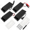 4 PCS 18650 Battery Holder Sets, KUOQIY 2 x 3.7V Battery Holder Case with ON/Off Switch & Cover, with 2 PCS Plastic Battery Storage Box & Screwdriver & Screws