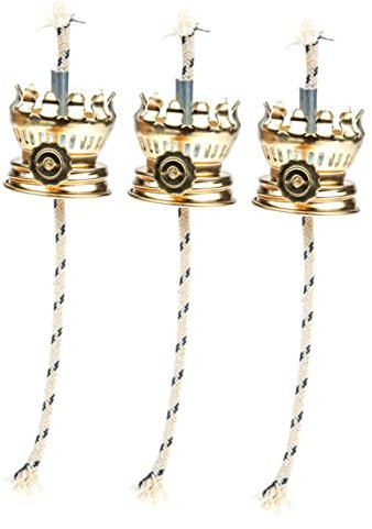 Garneck 3 Sätze Zubehör Für Petroleumlampen Leichte Dochte Austausch Der Deckenventilatorkugel Lampendocht Tempel Petroleumlampe Brenner Lampenkaminhalter Lagerfeuer Jahrgang Zinklegierung