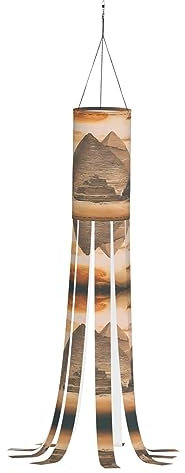 Halloween-Windsack, 101,6 cm, Polyester, leicht, für den Außenbereich, hängende Flagge, Ballondekorationen, Weihnachten, Urlaub, ohne Licht, Vintage, große ägyptische Pyramide