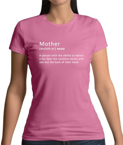 Dressdown Funny Mother Definition - Womens Crewneck T-Shirt - Azalea - Large