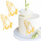 2 Stück Gold Kreuz Tortendeko Kommunion Acryl Gefaltete Hände Cake Topper Kommunion Tortenaufleger Deko Torte Kommunion Spiegel Kuchen Deko Für Taufe Hochzeit Geburtstag Babyparty Kommunion(13x16.5cm)