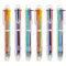 6 Pack 1mm 6-in-1 Kugelschreiber Multicolor Ballpoint Pen 6 Colors Retractable Stifte für Büro Schule Zubehör Studenten Kinder Geschenk, Kinder Party Favors Stift …