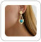 Dervivea Boho Ethnische Türkis Ohrringe Tribal Türkis Ohrringe Blauen Stein Ohrringe Gold Türkis Tibetan Ohrringe Tribal Totem Tropfen Ohrringe Schmuck Für Frauen Und Mädchen