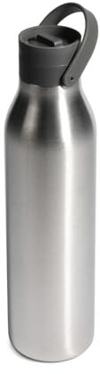 Circular & Co 750ml Recycled Stainless Steel Reusable Drinks Water Bottle – Insulated, Double Walled, Ecofriendly – Leakproof, Lockable Lid – Dishwasher Safe, BPA & Melamine Free (Storm Grey)