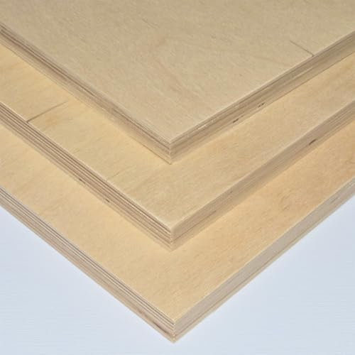 AtHaus Contreplaqué 18mm | Panneaux multiplis | Feuilles de bois | Panneaux en bois | Contreplaqué bouleau | Découpes au choix: 120x50 cm