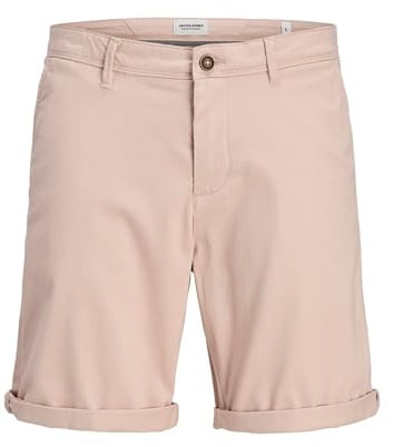 JACK & JONES Men's Jpstbowie Shorts Solid SRT Sn, Rose Dust, S