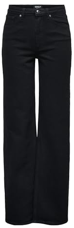 ONLY Damen Onljuicy Hw Wide DNM Rea670 Noos Female Jeans mit Weitem Bein Onljuicy Hohe Taille Weiter Beinschnitt Jeans