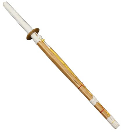 HJHUUA (80 cm,100 cm,120 cm) Épée de samouraï en Bambou Naturel,Épées en Bois de Pratique du Kendo,Katana Japonais en Bois Fait à la Main pour l'entraînement,Les Cadeaux,Le Cosplay - 1 pièce/2 pièces