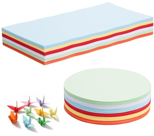 Moderationskarten Set-504 Stück Moderationskarten Set Rund,Rechteck Rund Bunte Karten Für Die Metaplankarten Rund,Bunt Lehrerbedarf Für Präsentation Und Vortrag-6 Farbig