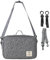Bolso Carro Bebe Pequeño. Organizador Carrito de Bebé con Función de Bolso Maternidad. Mochila para Carro y Carrito Bebé. Bolsa Cochecito Multiusos Bolsa Hospital Maternidad. Silla Paseo (Gris)