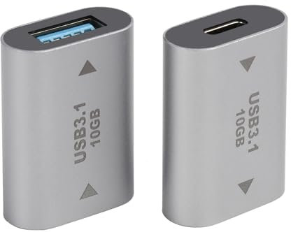 Yewseas 2 PCS 10Gbps USB C Buchse auf USB Buchse Adapter 3.1, USB 3.1 A auf USB Typ C OTG Adapter für USB 3.0, Unterstützt Video und Audio für Tablets und Hubs, Kompakt und langlebig