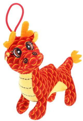SOPOTUTU Peluche Dragon Mascotte Nouvel an Chinois Dragon Peluche Réaliste pour Adorable de Décoration et Amusement
