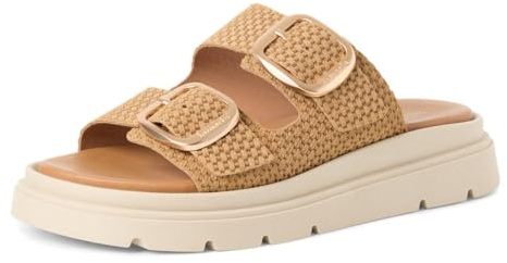 Tamaris Damen Heeled Mules Leder, braun, 40 EU