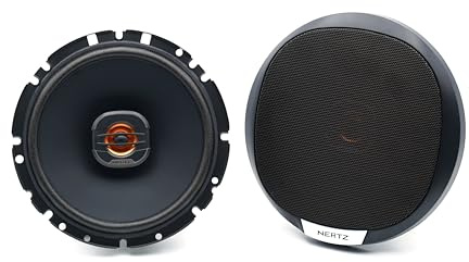 Hertz X 165 Fan Edition - Coppia di coassiali 2 vie da 165/170mm, 300W Peak, 50W RMS, 4ohm, cono in carta pressata idrorepellente, tweeter in PEI da 24mm - Griglie incluse e installazione DIN