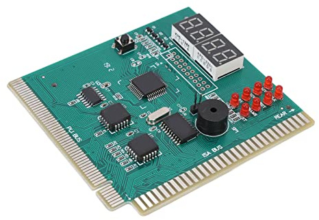 ERYUE 4-stellige PC-Diagnosekarte, Standard-PCI-ISA-Anschluss, Dual-Post-Code-Anzeige, Computer-Motherboard-Reparaturwerkzeug, Hergestellt aus Allen SMD-Komponenten, Verletzt die
