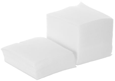 PAMINGONO 100 Stück Quadratische Fusselfreie Industriereinigungstücher aus Antistatischem Material 12cm Saugfähige Reinigungspapiere für Glasfasern Linsen und Brillengläser Geeignet