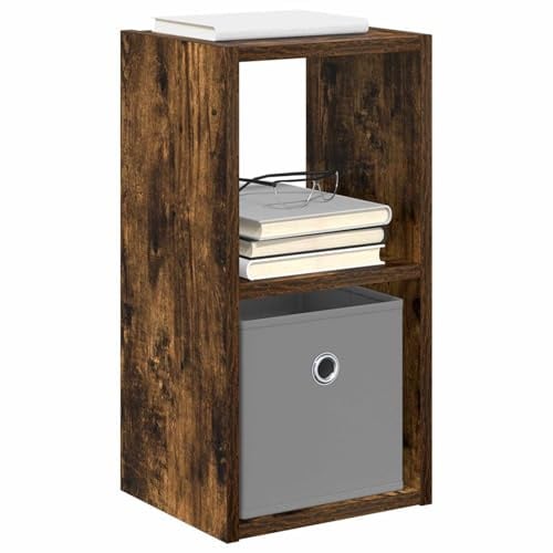 vidaXL Nachttisch 2 pcs Geräucherte Eiche 25,5 x 22 x 49,5 cm, Holz-Nachttisch, moderner Beistelltisch, vielseitiger Möbel, platzsparend, stylisch für Schlafzimmer