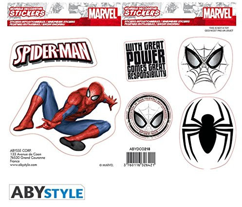 ABYstyle Abysse Corp_ABYDCO436 MARVEL Stickers 16x11cm Spiderman