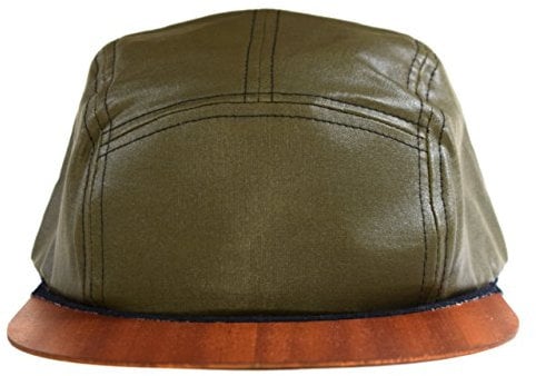 Lou-i Cap olivgrün mit edlem Holzschild Made in Germany - Basecap für Damen & Herren - Sehr leichte & Bequeme Kappe - One Size fits All Snapback Cappy (Olivgrün)