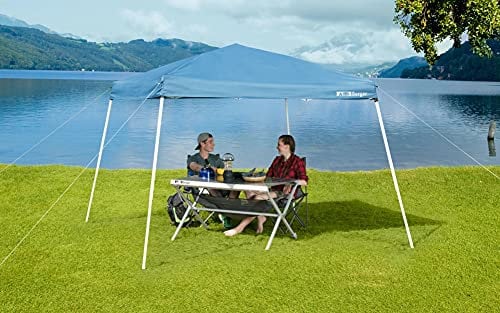 BERGER Faltpavillon Festival │ 3mx3m UV50+ blau faltbar Partyzelt zum Camping oder als Garten Pavillon 3x3 Meter │ inkl. Tragetasche, stabiles Stahlgestänge Faltpavillon 3x3