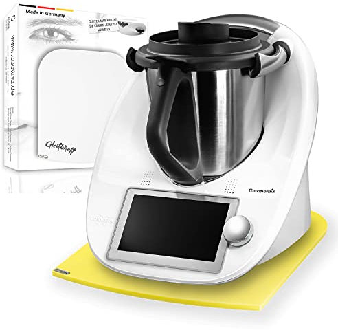coolina Premium Gleitbrett für den Thermomix - Passend für TM5, TM6 & TM31 - Hochwertiger Gleiter - Aus Acryl - Zitrone
