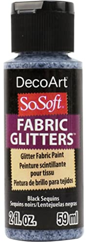 DecoArt Acrylic Paint for Arts and Crafts, Black Sequins, One Size