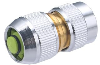 Raccord Laiton 6 Billes Aqua Stop pour Tuyau d'Arrosage Ø15 mm Raccordement Automatique AROZ