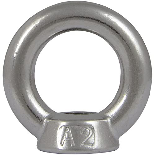 FASTON Ringmuttern M12 Edelstahl 304 (1 Stück) Öse Ösenmutter Augenmutter Transportöse