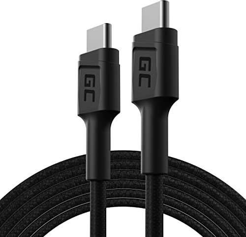 GC PowerStream | 2m USB C - Tipo C Cavo Nylon Cavetto Cable di Ricarica 60W Power Delivery Ricarica Rapida Quick Charge 3.0 per Samsung Galaxy S22 S21 S20 Ultra S10 Note 20 10 | Ipad Pro 2020 Macbook