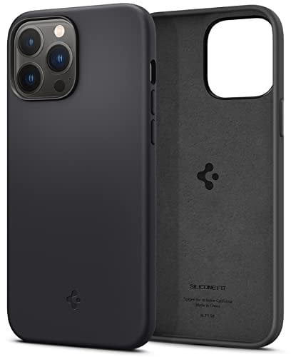 Spigen Silicone Fit Case Compatible with iPhone 13 Pro Max - Black