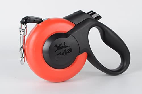 Hoerde Hundeleine M rot Premium Qualität und Design. Band Hunde Leine, 360 Grad kein Verheddern, selbst für große Hunde