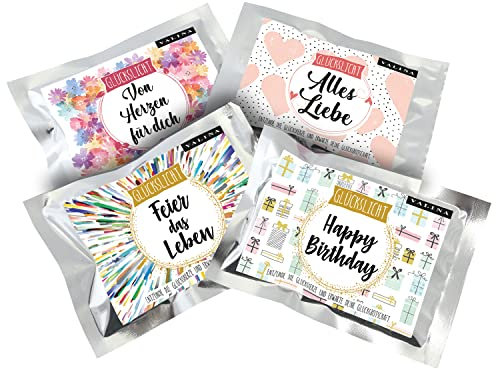 Fortunas Glückslicht | Lovely | 4 Stück | Sampler | Für viele Anlässe geeignet
