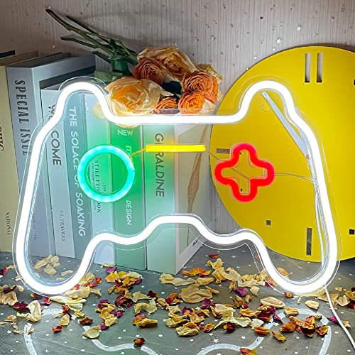 UExnkj-Y Juego de Neón Gaming Neon Letrero de Neón LED Neon Decoración de Pared de Neón Neón Dormitorio Kids Play Area Party Neon Room Decor