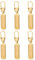TOYMIS 6 Stück Ersatzteile Reißverschluss Zipper, Universal Reißverschluss Reparatur Zipper Pull Abnehmbar Metall Reißverschluss für Jacken Kleidung Hosen Jeans Gepäck Geldbörse Handtasche (Gold)