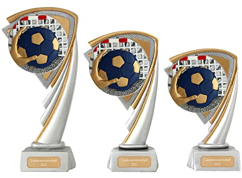 Handball Pokal Pokalset CROZON Wasserball Ball Trophäe mit Gravur