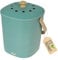 HMF Cubo de basura orgánico sostenible para cocina, a prueba de olores, con tapa, 3 litros, verde (3780-3L-06)