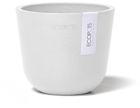 Mini pot OSLO blanc D 11 x H9,6 ECOPOTS