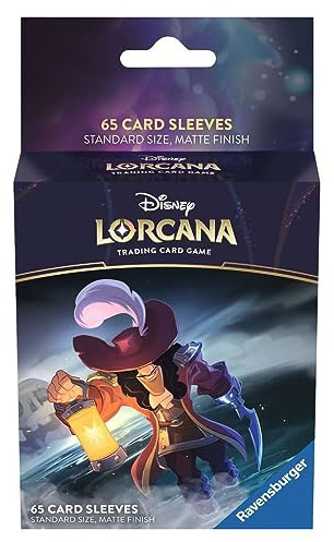 Ravensburger Disney Lorcana TCG Trading Cards Game for Adults and Kids Age 8 Years Up - 65 Card Sleeves Captain Hook