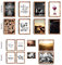 Laurea Verde Poster Set mit 8 Doppelpostern - WEIN | Wanddeko Posterset Wohnzimmer, Küche, Bar | 16 moderne Motive Vor- und Rückseite | 256 Kombinationsmöglichkeiten | OHNE Bilderrahmen