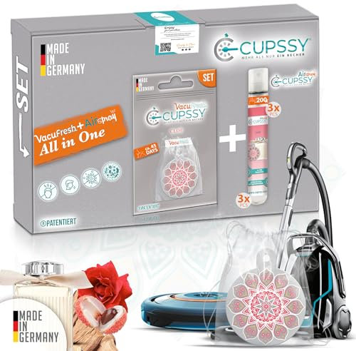 Cupssy Staubsauger Duft: Chloe Parfüm - 3X Set AirPad + AirSpray für Ihr Staubsauger und Haushalt