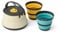 Sea to Summit Frontier Ultralight Collapsible Kettle Cook Set, 2-Person (Aluminum, Silicone), Mess Kit