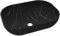 BAIKAL Lavabo sobre Encimera | Ovalado | Negro Marquina | Cerámica | 46 x 33 x 13,5 cm | Sin orificio para grifo | Lavabo Baño | Envío con Embalaje Reforzado
