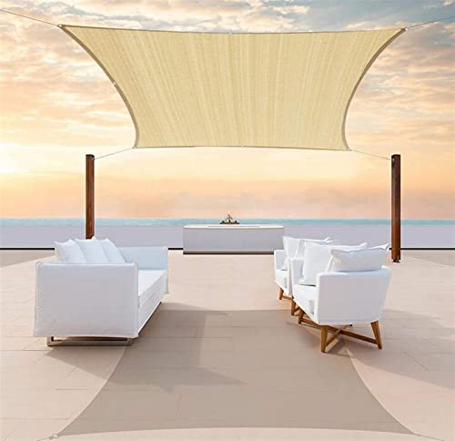 Adpavlix Red de Sombra Toldo Parasol, Toldo Vela de Sombra Rectangular Cuadrado Resistente al UV del 90% HDPE Anti-envejecimiento Malla de Ocultación for Patio, Exteriores, Jardín(Size:1x1m)
