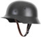 ZYREHAW Reproduktion des M35-Stahlhelms Der Deutschen Armee Aus Dem 2. Weltkrieg, Militärausrüstung Schutzhelm Mit Lederfutter Und Kinnriemen Für Airsoft-Paintball-Cs-Spiele
