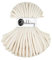 Flechtkordel Jumbo - 9mm - Baumwollkordel Baumwollgarn Garn Kordel Makramee Schnur Kordelband Natur Baumwolle DIY-Basteln 30m - Golden Natural