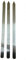 YSAMAX BBQ Kebab Skewers Stainless Steel Flat, Extra Wide Design, Long-Lasting Durability, Rust- and Corrosion-Resistant, Easy to Use, Versatile Uses, (3PCS)