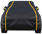 Schwarz Auto Abdeckplane für Opel Kadett E Caravan 1984-1993 Combi, Autoabdeckung Outdoor Wasserdicht Hagelschutzplane Auto Atmungsaktiv Vollgarage-Autoplane Für Regen Sonne Staub Schutz