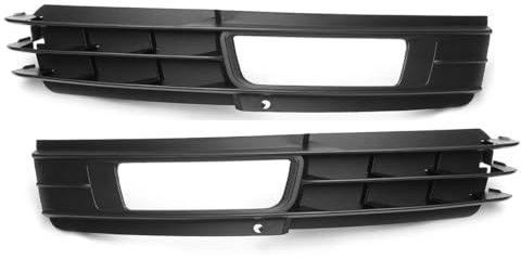 SBTRKT Nebelscheinwerfer Grill Schwarzer Auto-Frontgrill Untere Grillabdeckung Mesh-Grill Für Audi A6 C6 A6L 2009 2010 2011 Nebelscheinwerfer-Kühlergrillabdeckung Lampenabdeckung
