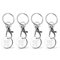 Amexo 4 Pièces Jeton Caddie, Porte-Clés Femme Porte Cle Caddie Porte-Clés Trolley Coins pour la Famille et Les Amis